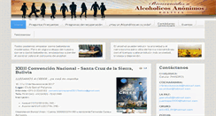 Desktop Screenshot of alcoholicosanonimosbolivia.org